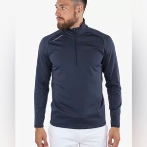Galvin Green Drake Insulating Golf Mid Layer Men Medium Navy Blue